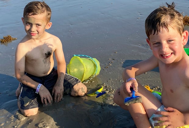 Beach at Pleasure Pier Galveston Texas
