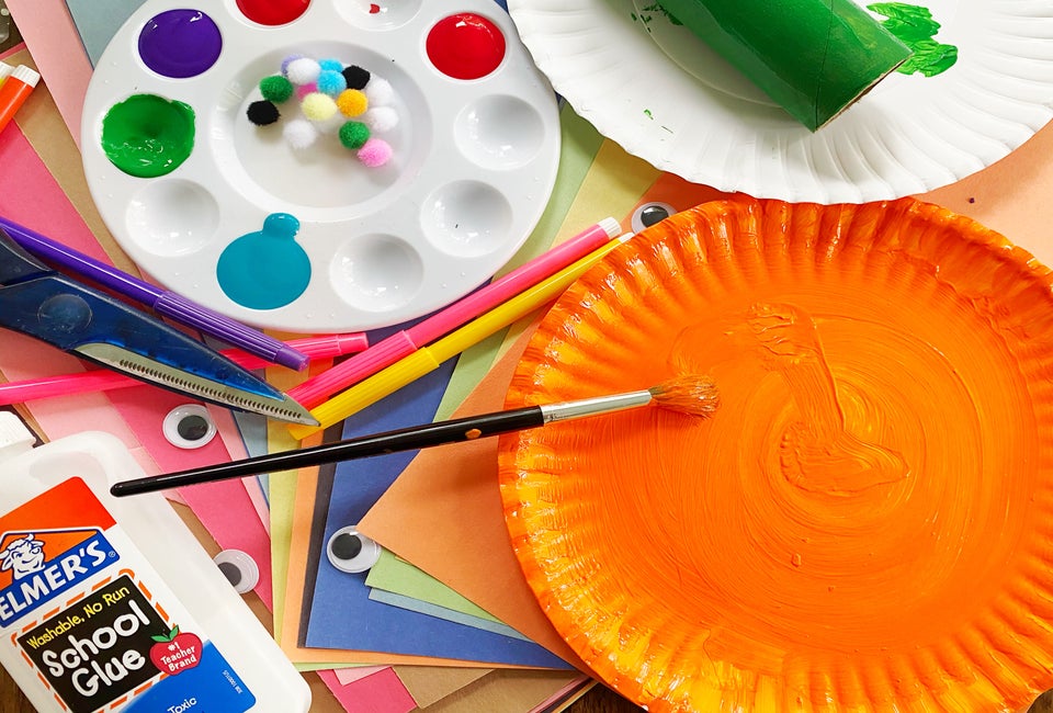 A coat of paint turns a simple plate into a work of art.