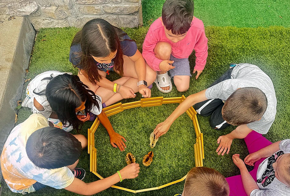 Kids 18 months to 5 years old can attend Spanish Around the World in Smithtown and learn Spanish through the Montessori-inspired curriculum. Photo courtesy of the school 