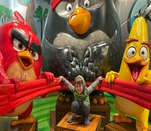 Golf with Red, Bomb, Chuck, and the Pigs at Angry Birds Mini Golf, located inside American Dream Mall. Photo by Gina Massaro