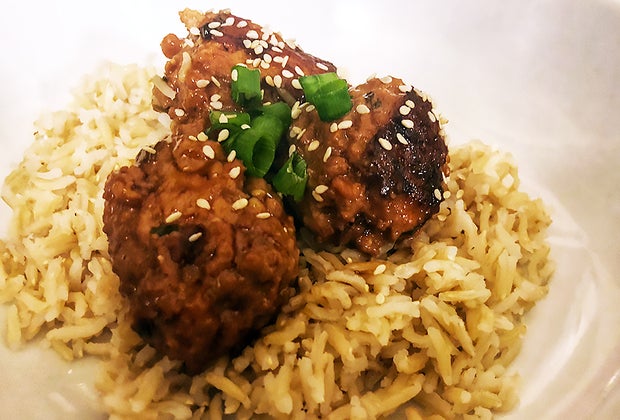 Easy Recipes for Kids: Turkey Teriyaki Meatballs.