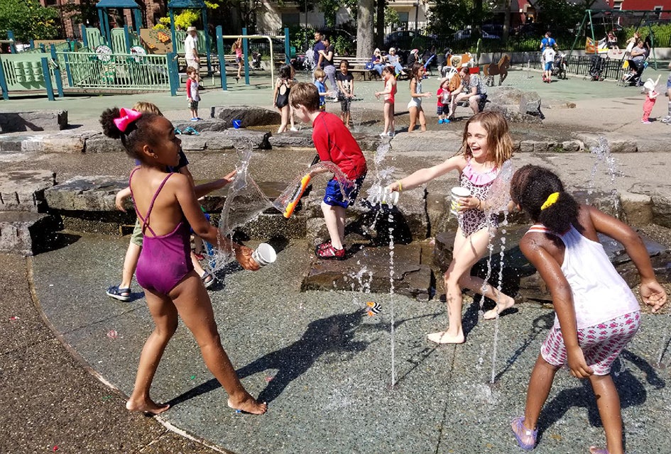 Spend the day at a sprawling spinkler park, like JJ Byrne. Photo by Al DiIngeniis