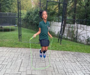 Jump rope songs can turn a kid workout into a game.