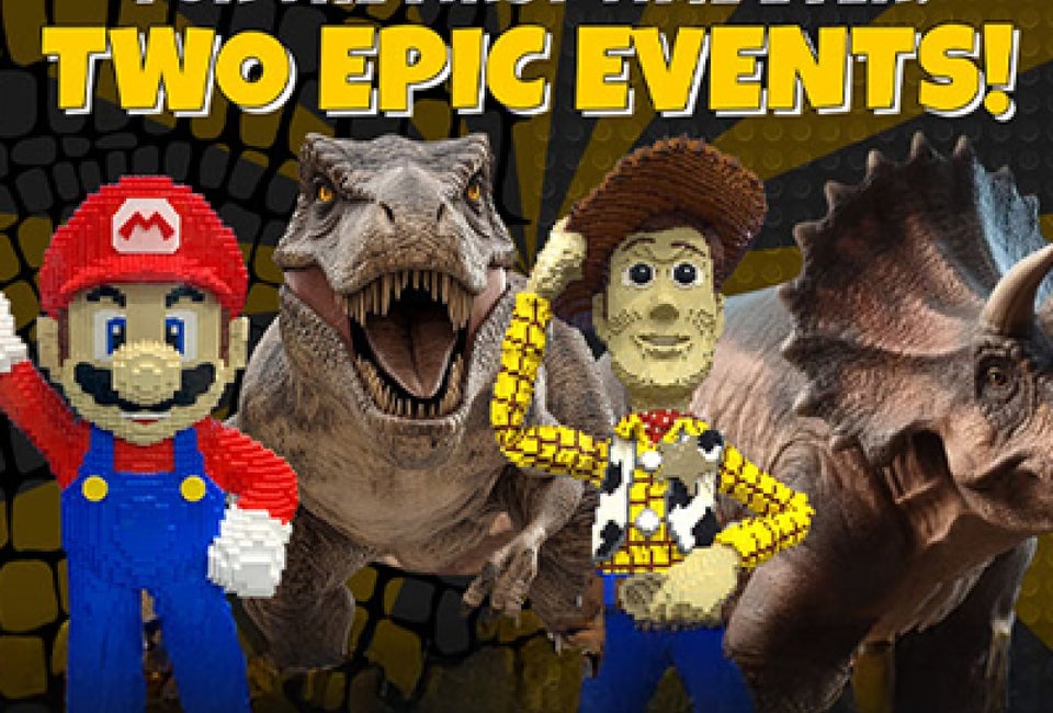Jurassic Quest and Brick Fest Live at Mohegan Sun