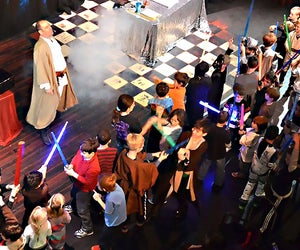 Learn the ways of the Jedi with Panniken Moonjumper, a true Master of Intergalactic fun and adventure. Photo courtesy of Symphony Space