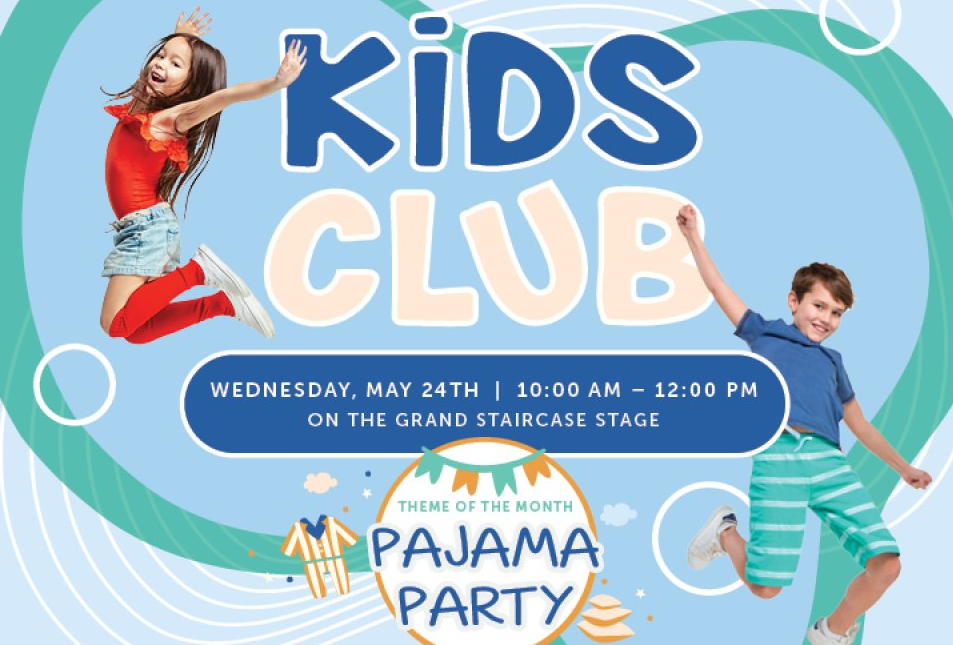 Pop-Up Kids Club Pajama Party