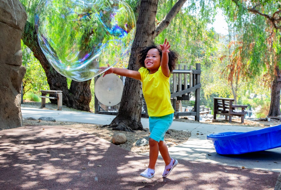 Bubble Planet is new at Kidspace. Photo courtesy of Kidspace