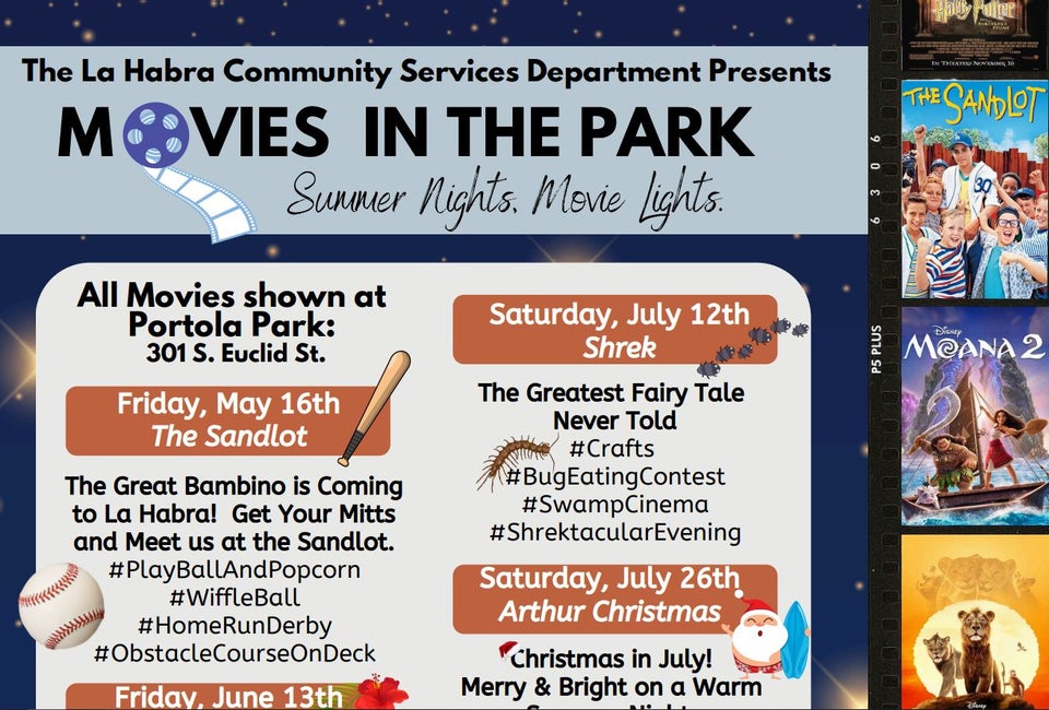 La Habra Movies in the Park 2025