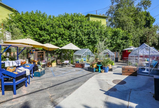 LA Restaurants with Outdoor Dining for Kids: Eat in a greenhouse at Lady Byrd