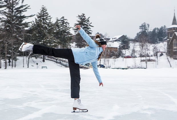  ice skating on Mirror Lake girl ice skating on mirror lake Things to Do in Lake Placid on a Winter Vacation Status message