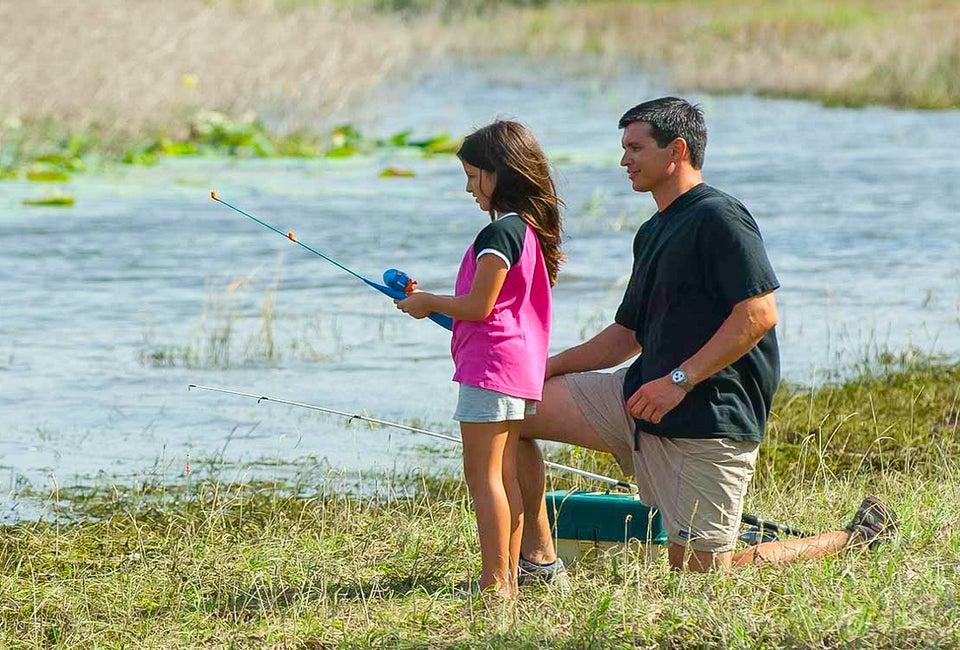 Fishing in Lake Somerville. Photo courtesy of the Texas Parks and Wildlife  Department