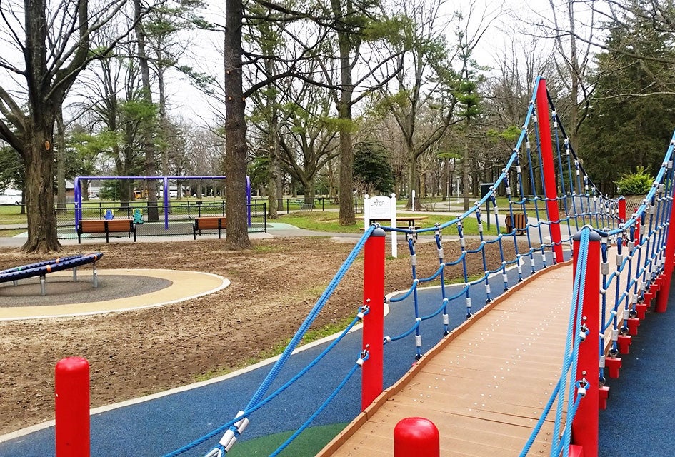 Spraygrounds, Playgrounds, and Pools Can Reopen in NY State; NYC Spots Still Shuttered The Let All The Children Play Playground at Eisenhower Park is one of 67 Nassau County playgrounds that have reopened. Photo courtesy of Let All The Children Play