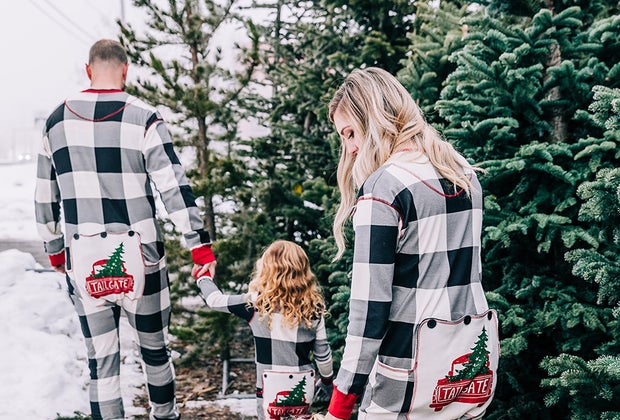 Cutest Matching Family Christmas Pajamas: Lazy One Rear Flapjack