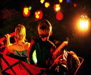 Jack-o'-lanterns light up the night at Old Westbury Gardens. Photo courtesy of RISE of the Jack O' Lanterns