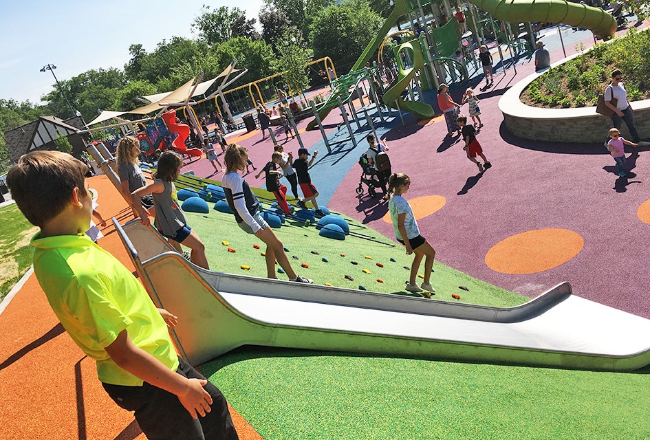 Revamped Playgrounds in Verona and Caldwell Open for Summer Fun Verona Park's new look is colorful and fun.