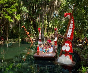 Navigate the canals of the historic Cypress Gardens on the Pirate River Quest at Legoland Florida. Photo courtesy of Legoland Florida
