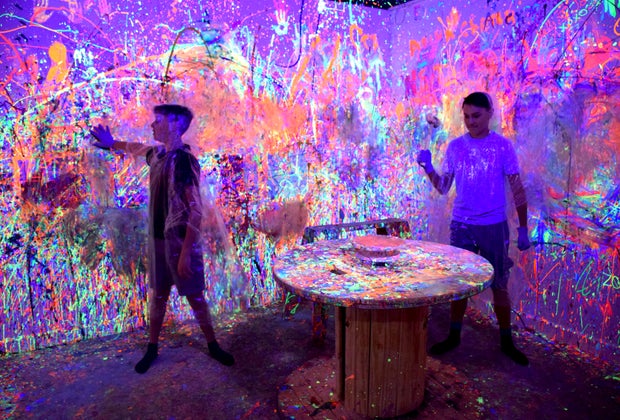 paint splatter session