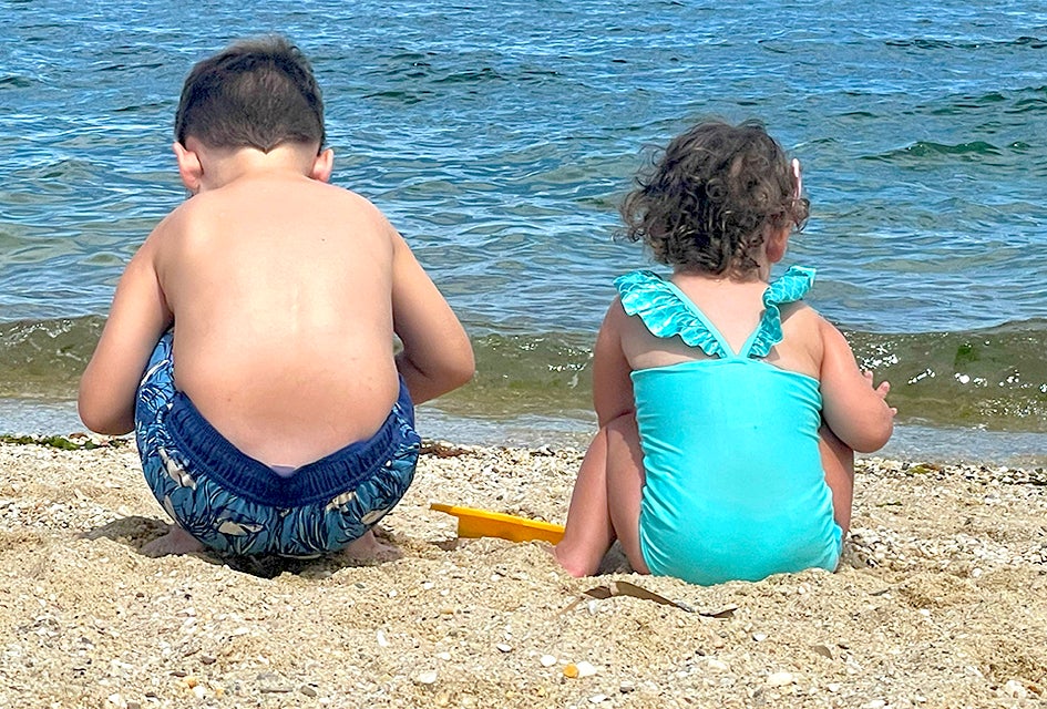 Bring water shoes for the rocky sand at Sunken Meadow State Park. Photo by Gina Massaro