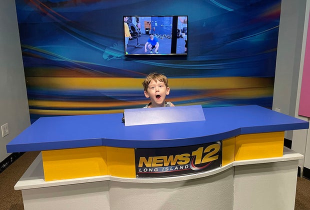 be a news anchor at mock News12 news station