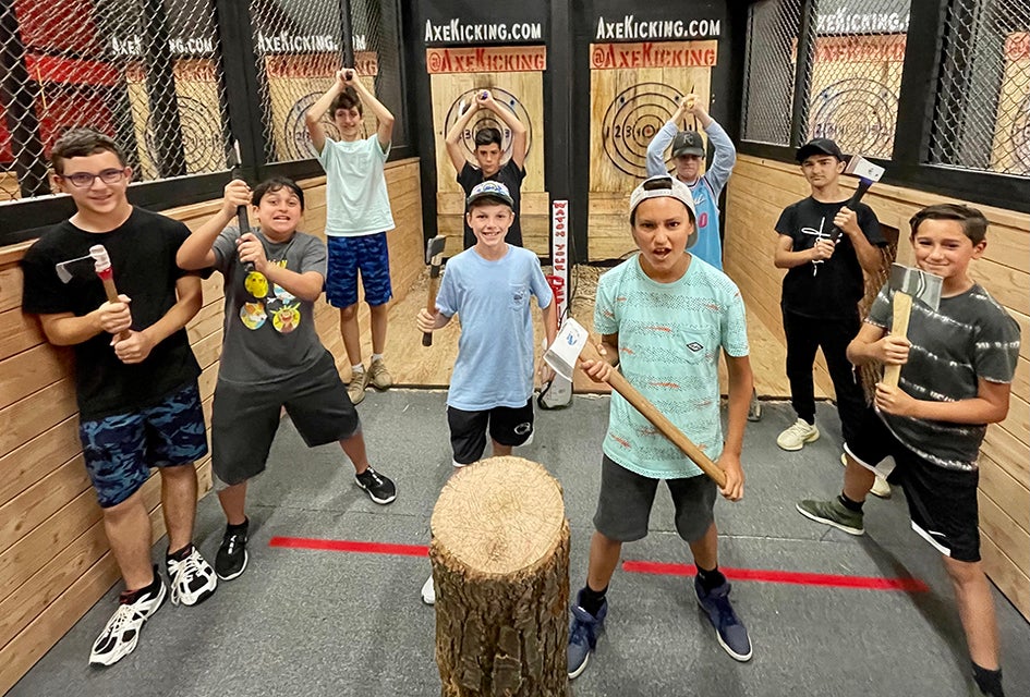 Hit the bullseye at Axe Kicking Entertainment.  Photo by the author