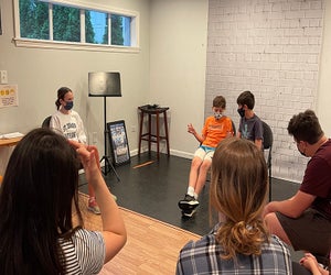 Kids can challenge themselves with improv classes at the Actors Garage. 