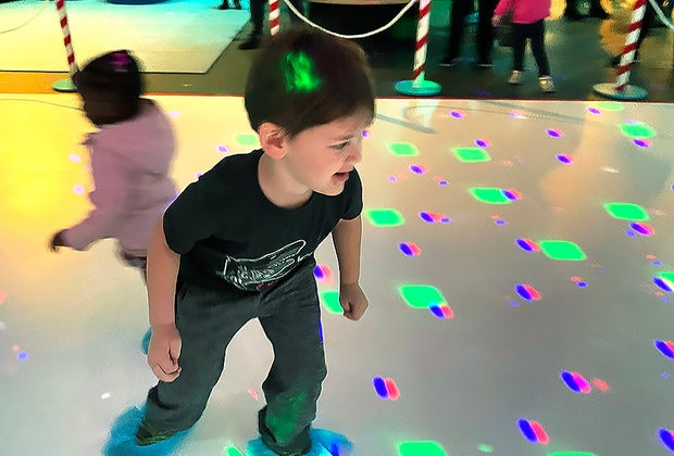 Long Island Children's Museum: Snowflake Sock Skating