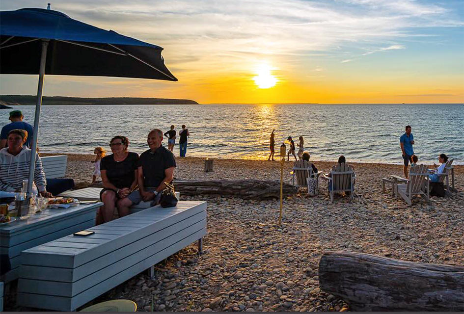 Navy Beach is a laid-back, family-friendly waterfront restaurant in Montauk. Photo courtesy of Navy Beach 