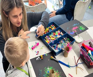 Toddlers can get artistic at a Mini Monet class. Photo courtesy of Mini Monet