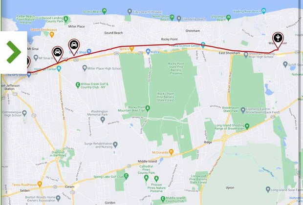 North Shore Rail Trail map