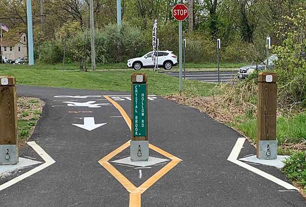 North Shore Rail Trail entrance