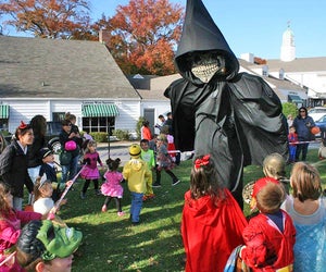 Wear your best Halloween costume for trick-or-treating in Stony Brook Village. Photo courtesy of the village