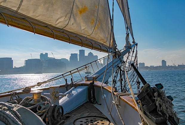 Image of sailboat in Boston Harbor - Fun Boat Rides