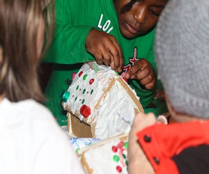 Decorate a candy-coated house at the Gingerbread House Workshop on Saturday at Liberty Hall Museum. Photo courtesy of the museum