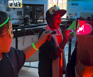 Turn out the lights and turn up the fun during Lights Out at the Whaling Museum. Photo courtesy of the museum