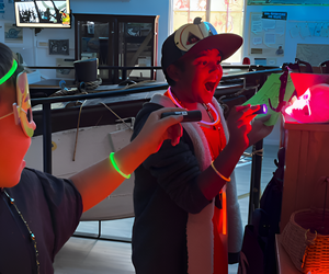Turn out the lights and turn up the fun during Lights Out at the Whaling Museum. Photo courtesy of the museum
