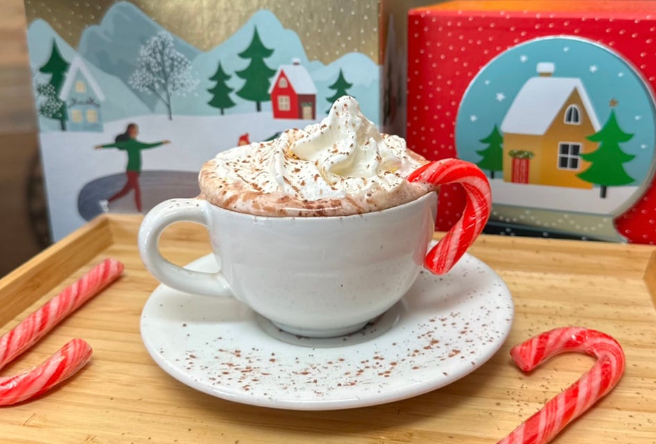 Cozy up to a specialty hot chocolate at Café Portofino in Northport. Photo courtesy of Café Portofino
