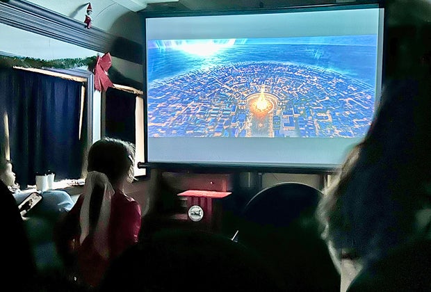 Aboard the Polar Express in Port Jefferson