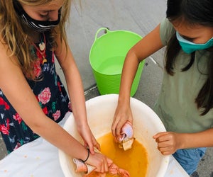 Earthtone dyes are just right for fall fashion. Photo courtesy Loop of the Loom