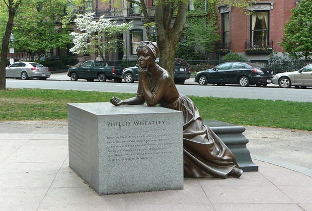 Black-Owned Restaurants, Shops, and Landmarks in Boston: Statue of Phyllis Wheatley