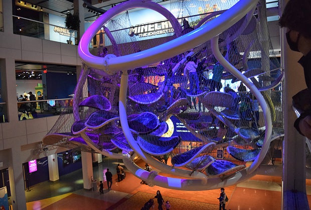 The Infinity Climber is a fun attraction at the Liberty Science Center in New Jersey