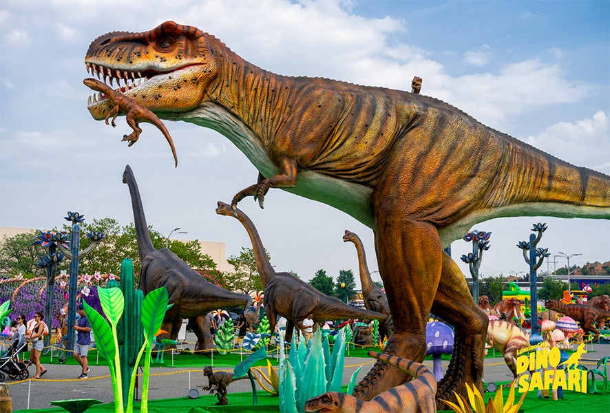 The only thing better than lifesize dinosaurs are ones that light up! Check out LuminoCity's Dino Safari in Lawrenceville until April 28, 2024. Photo courtesy LuminoCity