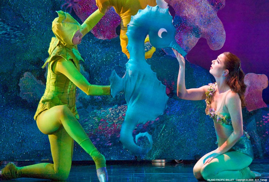 Little Mermaid and a Seahorse 