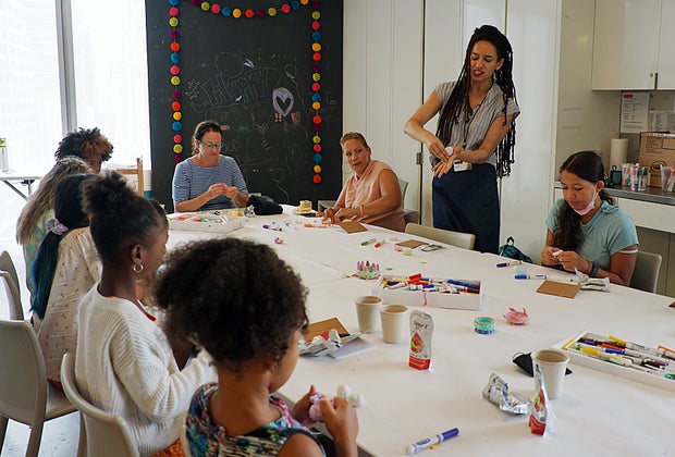 Birthday party in NYC at the Museum of Arts and Design in NYC artist-led project