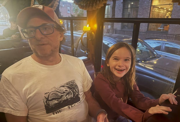 Madame Morbid's Trolley Tour: Father and daughter listening to ghost stories