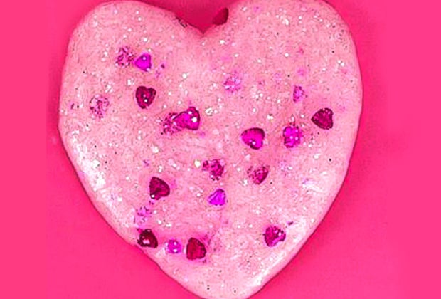 Valentine's Day Ideas: Make pink glitter slime!