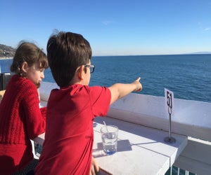 Look for whales and dolphins right from your table at Malibu Farm. Photo by Meghan Rose