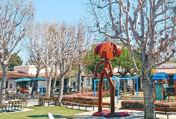 Malibu Country Mart is a restaurant in Los Angeles where kids can play while parents eat