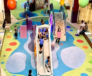 Head indoor for some fre fun at the mall of Georgia.
