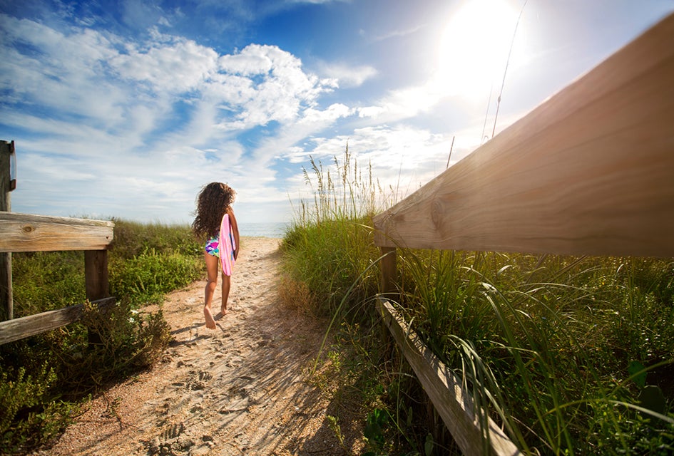The beaches of St. Augustine are fun, free ways to spend a weekend trip from Orlando. Photo by Mancy Carter