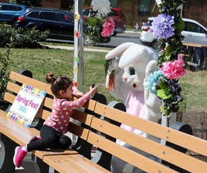 Meet the Easter Bunny at Spring Fest. Photo courtesy of McLean Community Center, Facebook